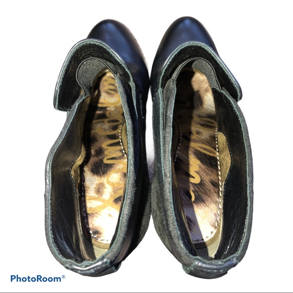 Sam Edelman Lulu Leather And Suede Ankle Booties - Picture 9 of 9